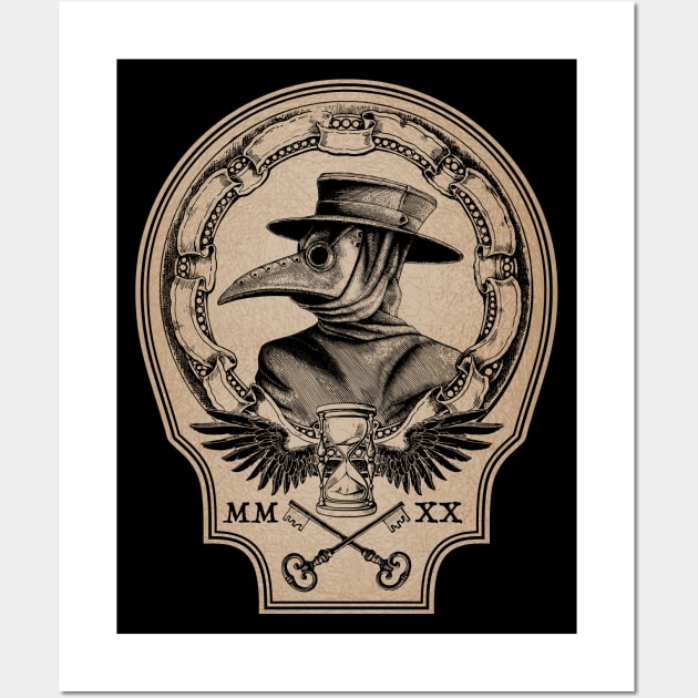 Vintage Plague Doctor Wall Art by RavenWake